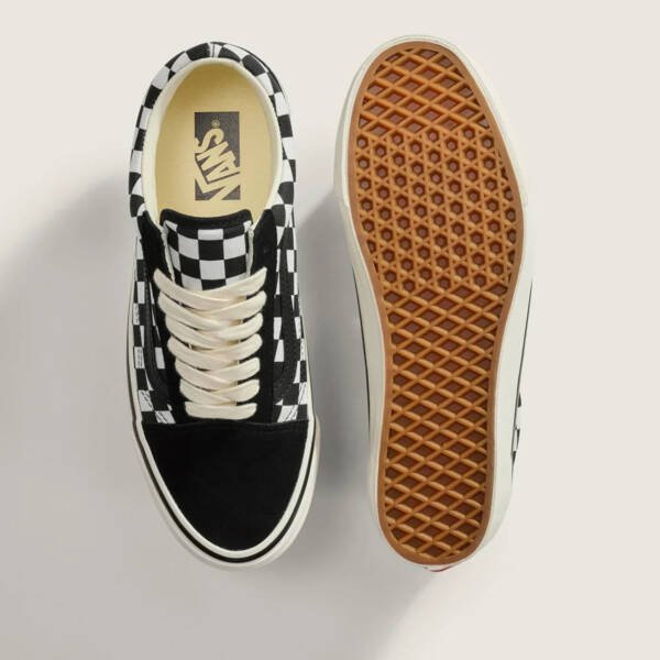 Tênis Vans Old Skool Lx Checkerboard Black Marshmallow - Imagem 3