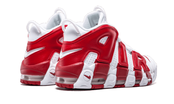 Tênis Nike Air More Uptempo - Branco e Vermelho - Imagem 4