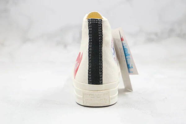 Converse Chuck Taylor All Star 70 Hi Comme des Garçons Play White - Imagem 6