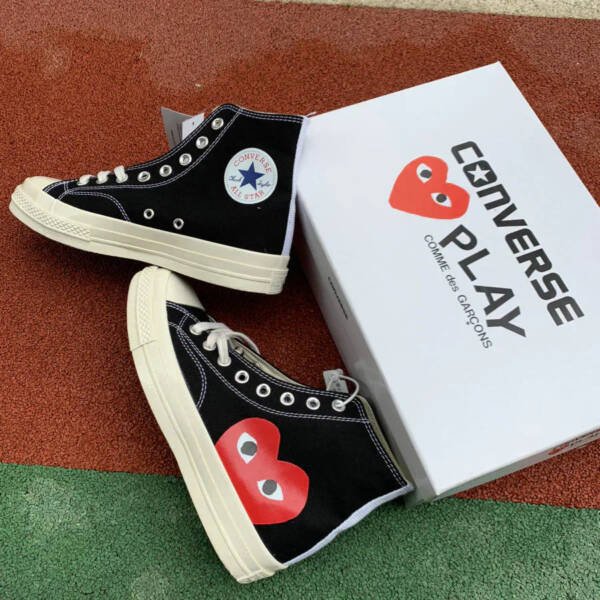 Converse Chuck Taylor All Star 70 HiComme des Garçons Play Black - Imagem 7