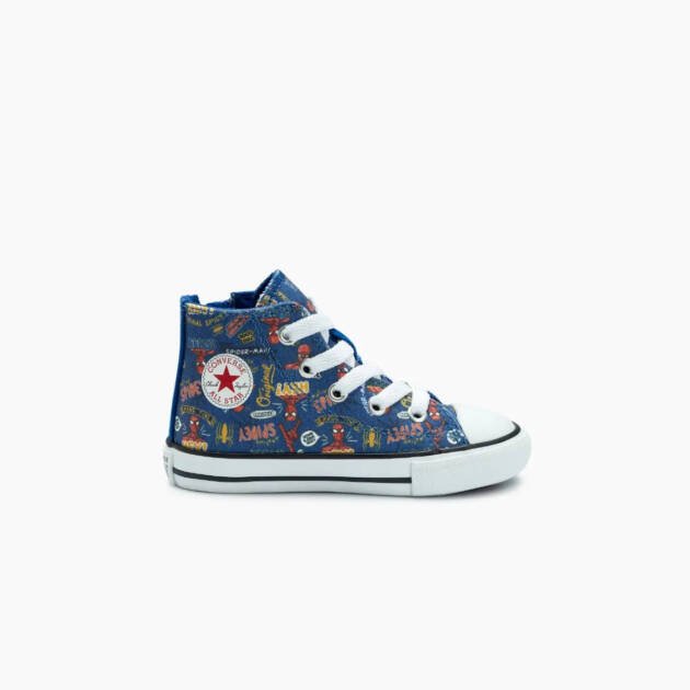 Tênis All Star: Converse X Disney Homem Aranha Chuck Taylor All Star Side Zip Azul