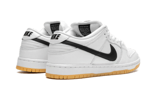 Nike SB Dunk Low Orange White Label Black - Imagem 3